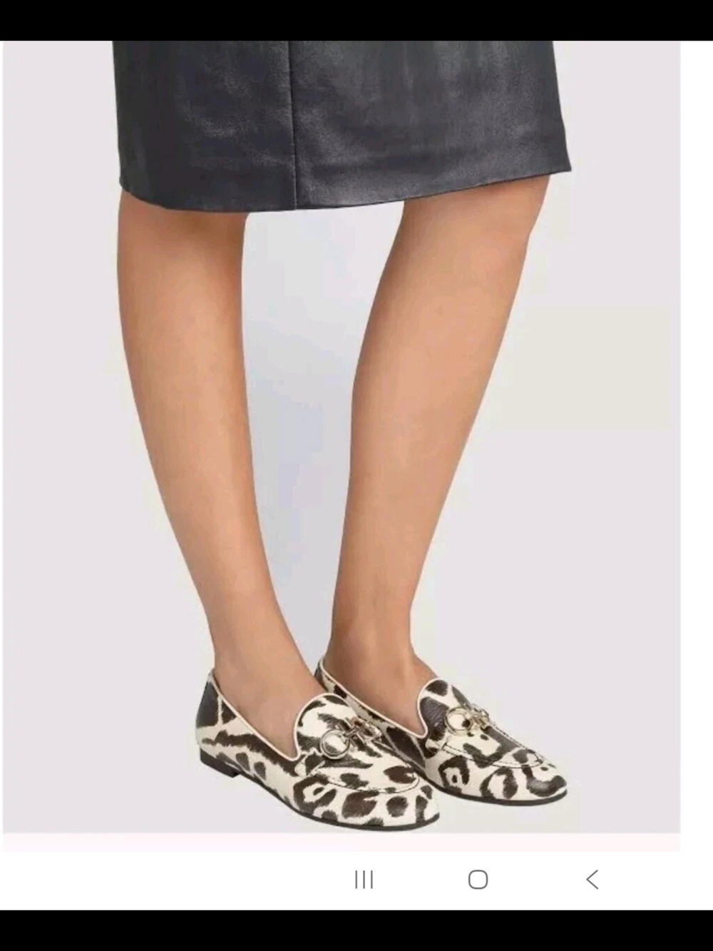 Salvatore Ferragamo Trifoglio Gancini Bit Leopard Print Loafers SIZE 9C NWB